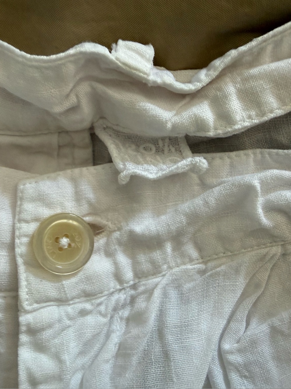 NWOT 120% Lino white linen shorts - Picture 2 of 3